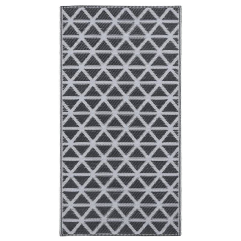 vidaXL Outdoorteppich Schwarz 160x230 Cm Pp 643938 von VIDAXL