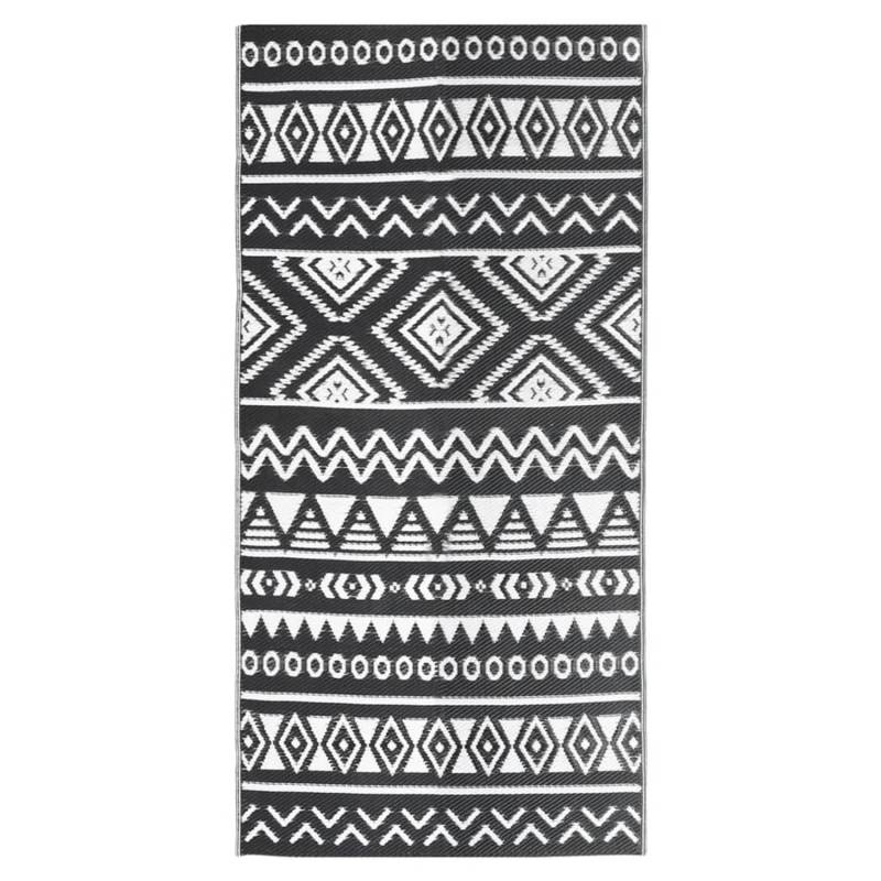 vidaXL Outdoorteppich Schwarz 80x150 Cm Pp 1085923 von VIDAXL