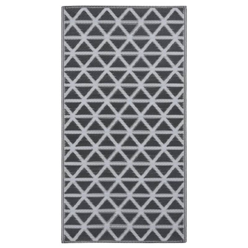 vidaXL Outdoorteppich Schwarz 80x150 Cm Pp 643936 von VIDAXL