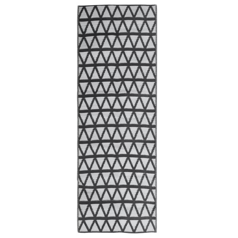 vidaXL Outdoorteppich Schwarz 80x250 Cm Pp 1085967 von VIDAXL