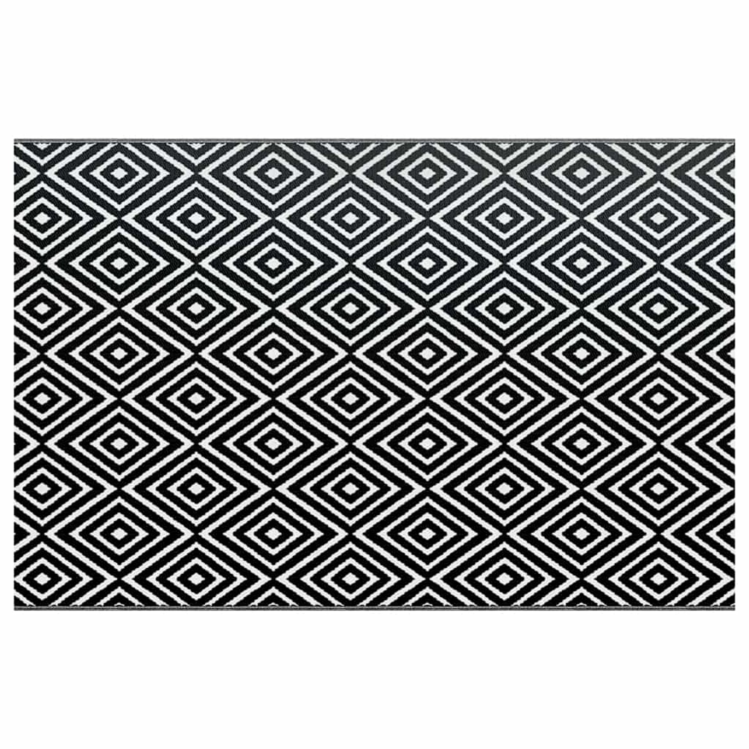 vidaXL Outdoorteppich Weiß Und Schwarz 190x290 Cm Pp 643951 vidaXL Outdoorteppich Weiß Und Schwarz 190x290 Cm Pp 643951 von VIDAXL