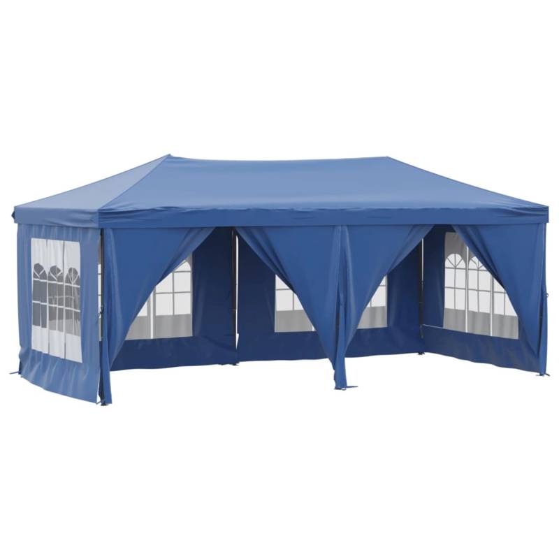 vidaXL Partyzelt Faltbar mit Seitenwänden Blau 3x6 m Modell 1 von VIDAXL