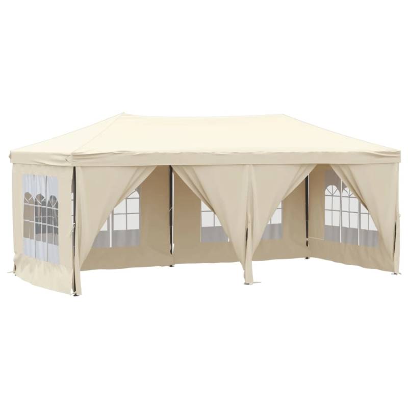 vidaXL Partyzelt Faltbar mit Seitenwänden Creme 3x6 m Modell 1 von VIDAXL