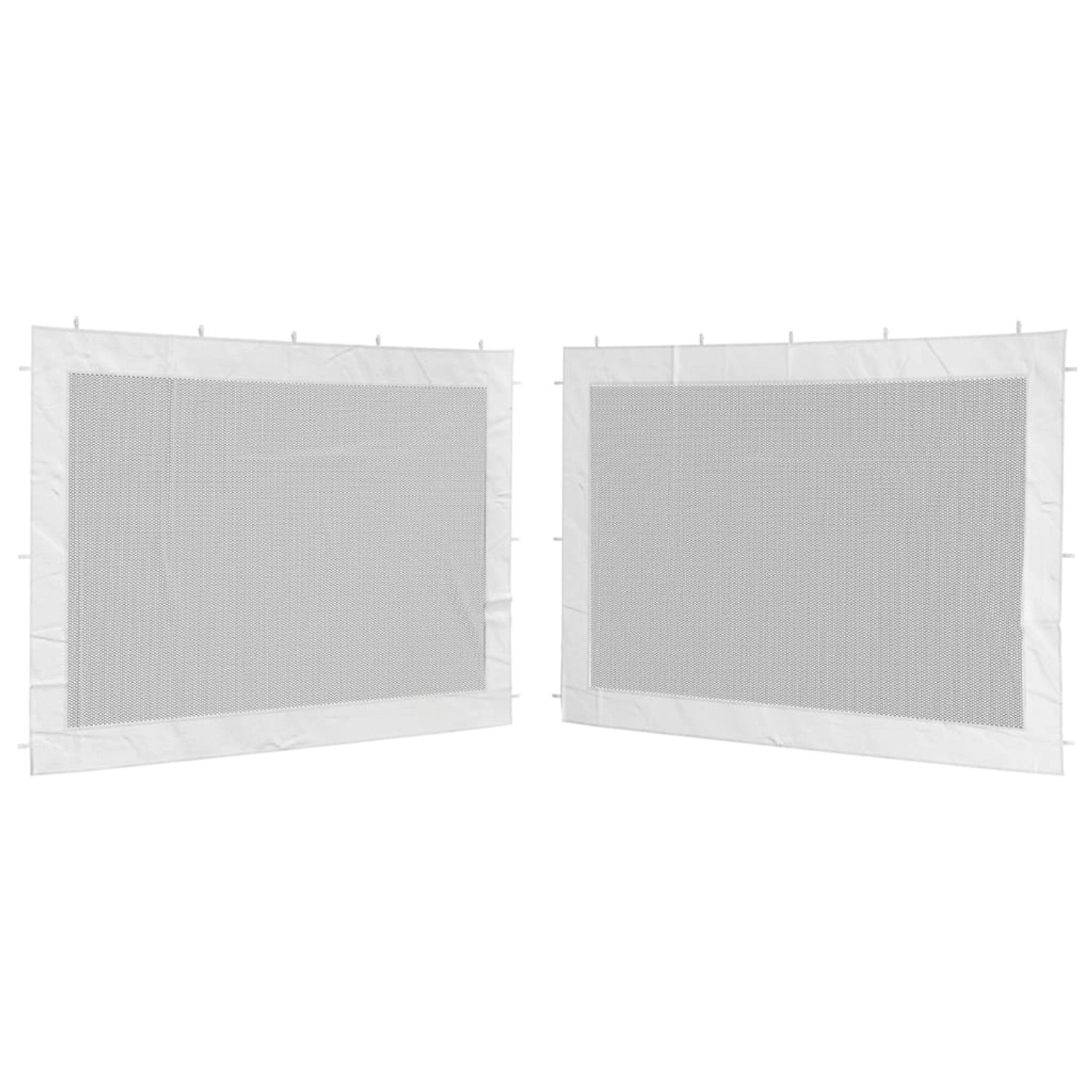 vidaXL Partyzelt-Seitenwände 2 Stk. Mesh Weiß und Schwarz vidaXL Partyzelt-Seitenwände 2 Stk. Mesh Weiß und Schwarz von VIDAXL