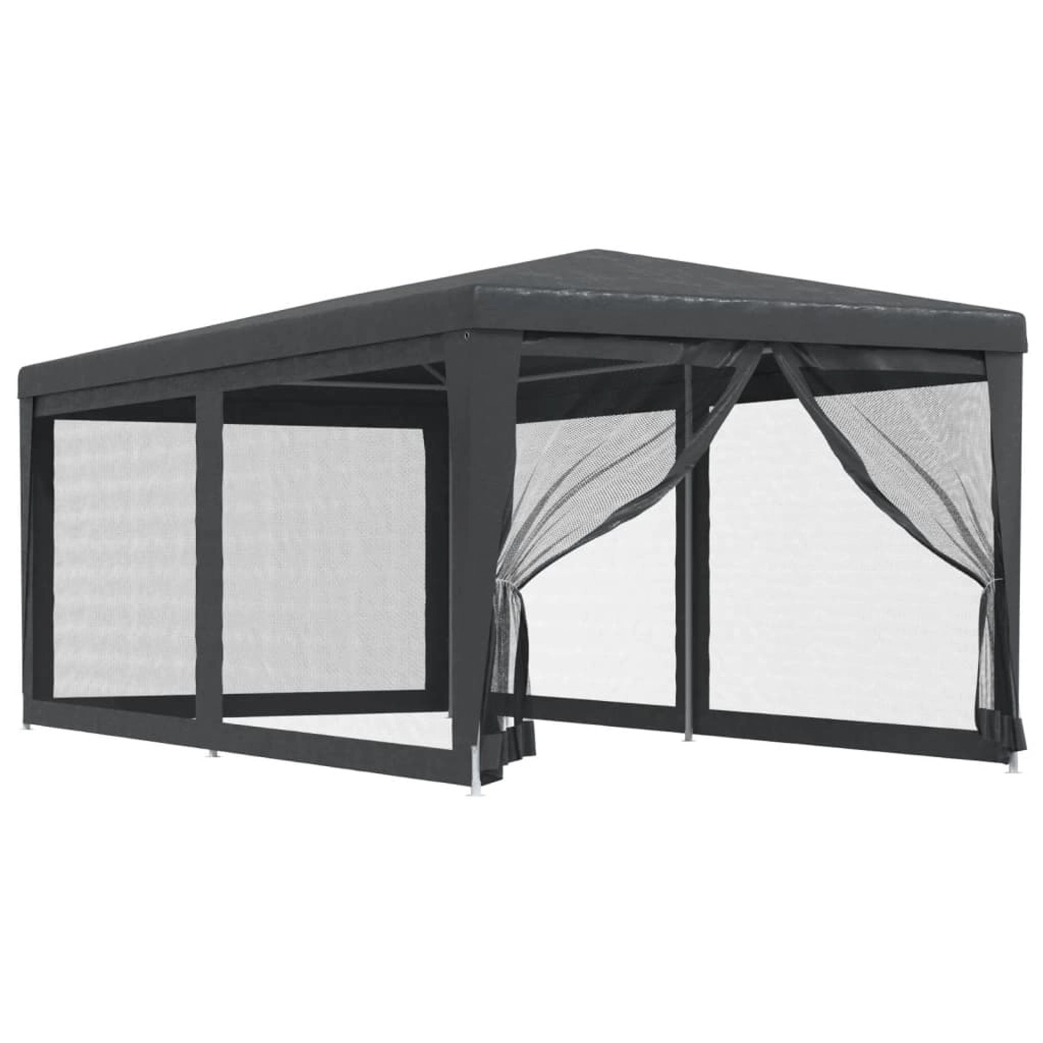 vidaXL Partyzelt mit 6 Mesh-Seitenwänden Anthrazit 3x6 m HDPE vidaXL Partyzelt mit 6 Mesh-Seitenwänden Anthrazit 3x6 m HDPE von VIDAXL