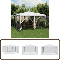 vidaXL Partyzelt mit 8 Mesh-Seitenteilen Weiß 4x4 m HDPE vidaXL Partyzelt mit 8 Mesh-Seitenteilen Weiß 4x4 m HDPE von VIDAXL