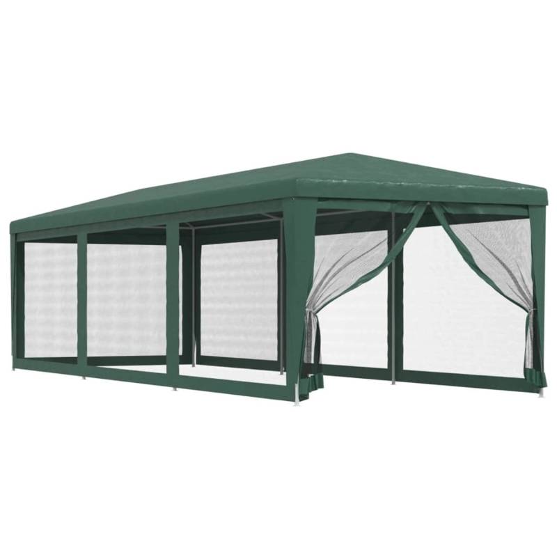 vidaXL Partyzelt mit 8 Mesh-Seitenwänden Grün 3x9 m HDPE von VIDAXL