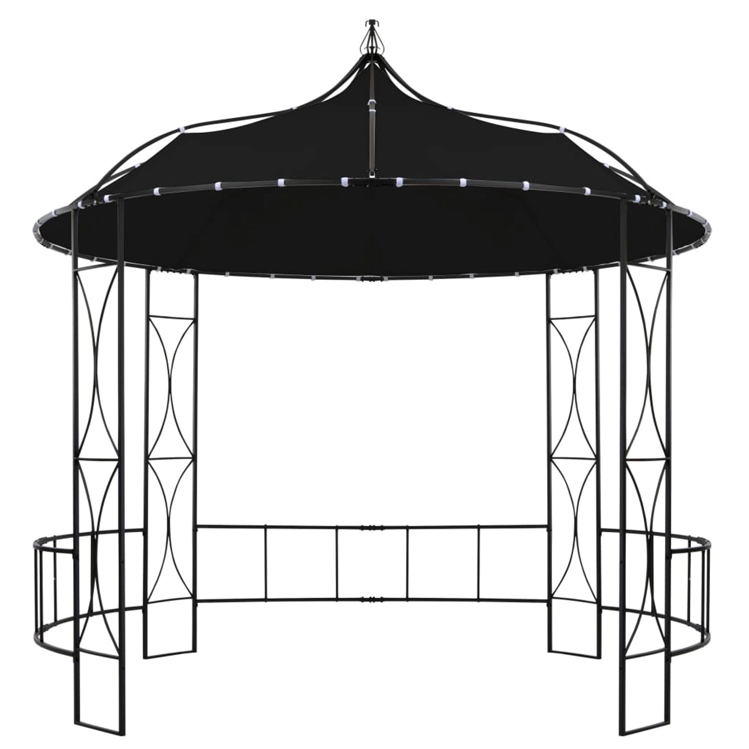 vidaXL Pavillon 300 x 290 cm Anthrazit Rund Modell 1 von VIDAXL