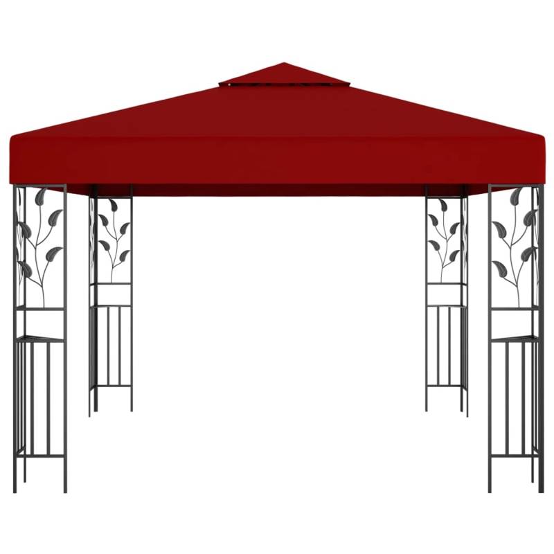vidaXL Pavillon 3x3 m Weißrot von VIDAXL