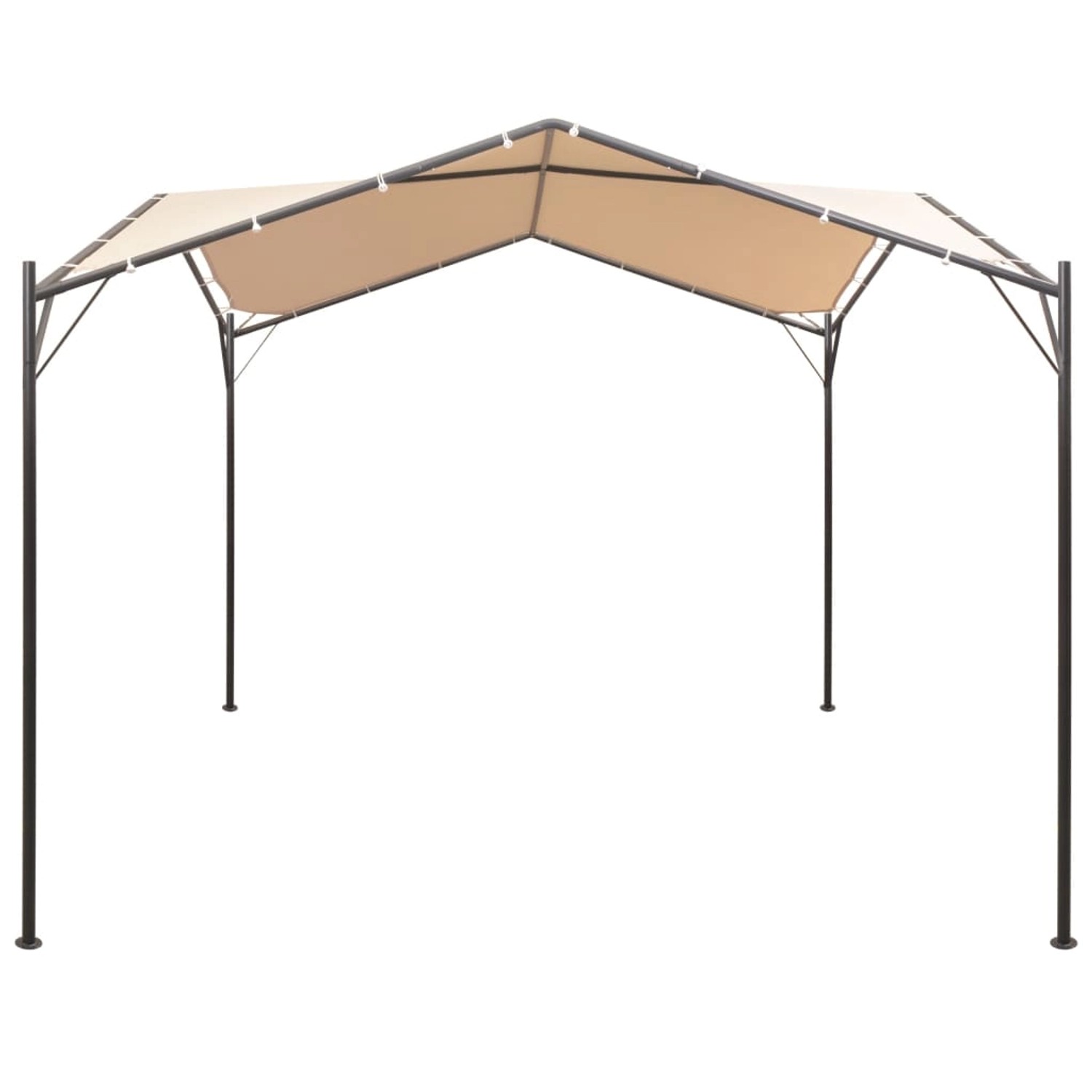 vidaXL Pavillon Partyzelt Überdachung 4x4 m Stahl Beige vidaXL Pavillon Partyzelt Überdachung 4x4 m Stahl Beige von VIDAXL