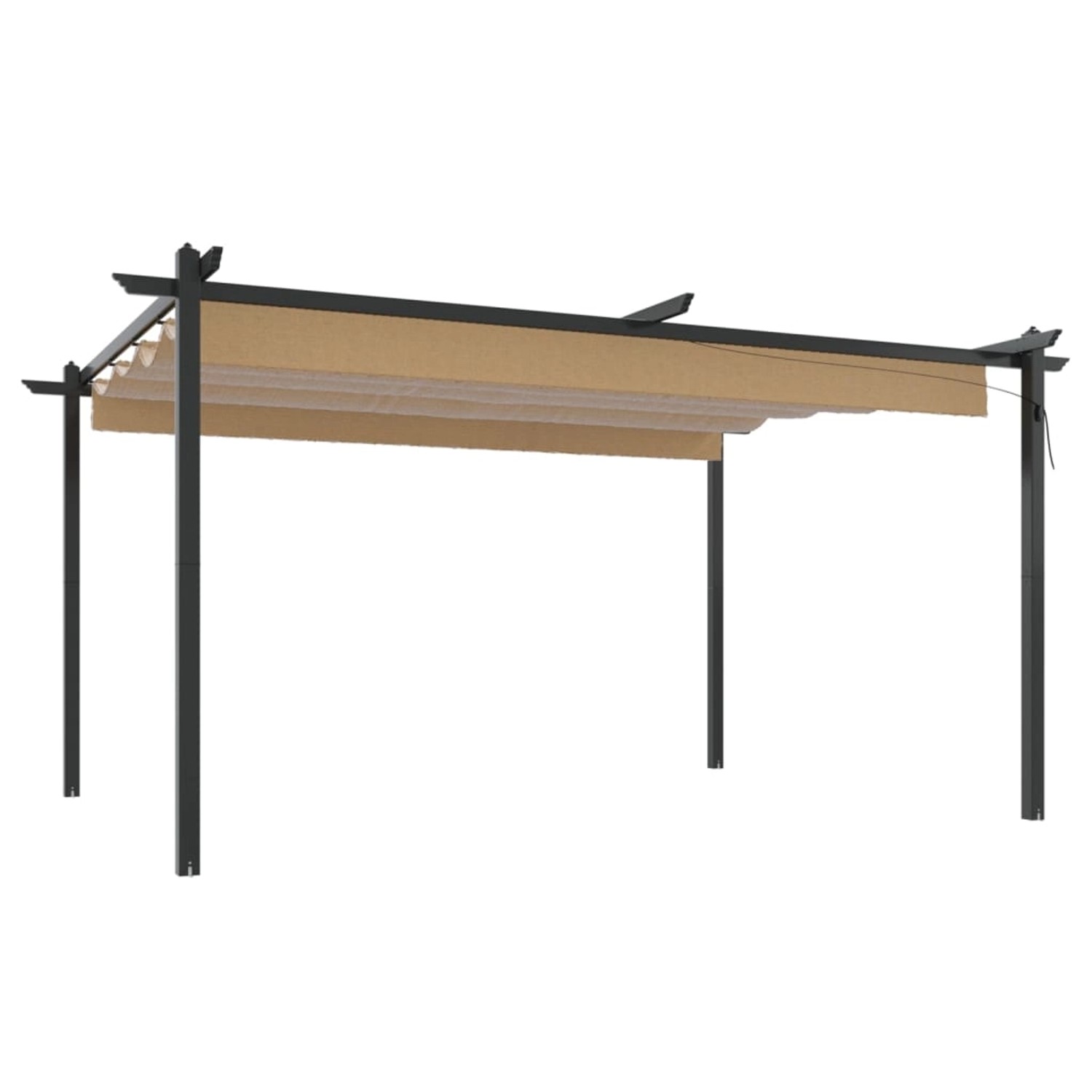 vidaXL Pavillon mit Ausziehbarem Dach 4x3 m Taupe vidaXL Pavillon mit Ausziehbarem Dach 4x3 m Taupe von VIDAXL