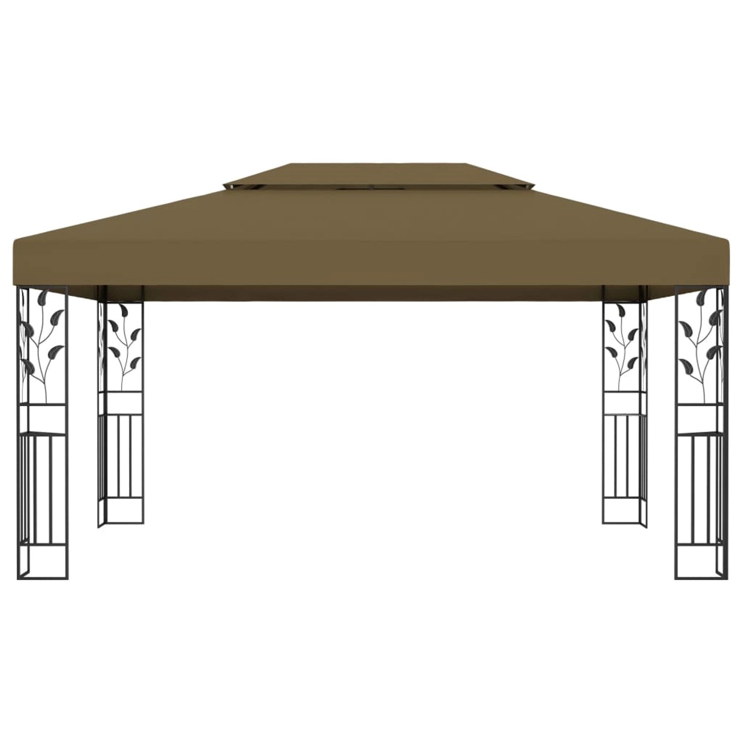 vidaXL Pavillon mit Doppeldach 3x4 m Taupe 180 g/m2 vidaXL Pavillon mit Doppeldach 3x4 m Taupe 180 g/m2 von VIDAXL