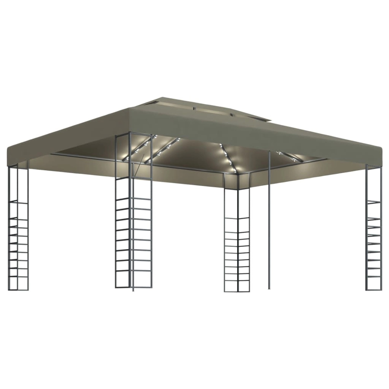 vidaXL Pavillon mit LED-Lichterkette 3x4 m Taupe vidaXL Pavillon mit LED-Lichterkette 3x4 m Taupe von VIDAXL