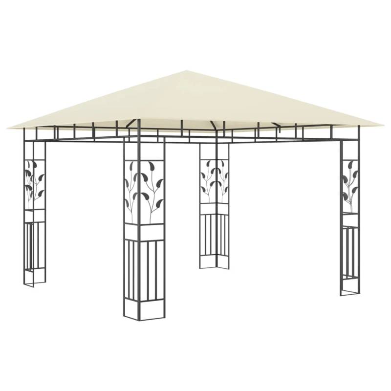 vidaXL Pavillon mit Moskitonetz 3x3x2,73 m Creme 180 g/m2 von VIDAXL