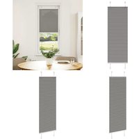 vidaXL Plissee Anthrazit 40x150 cm Stoffbreite 39,4 cm Polyester von VIDAXL