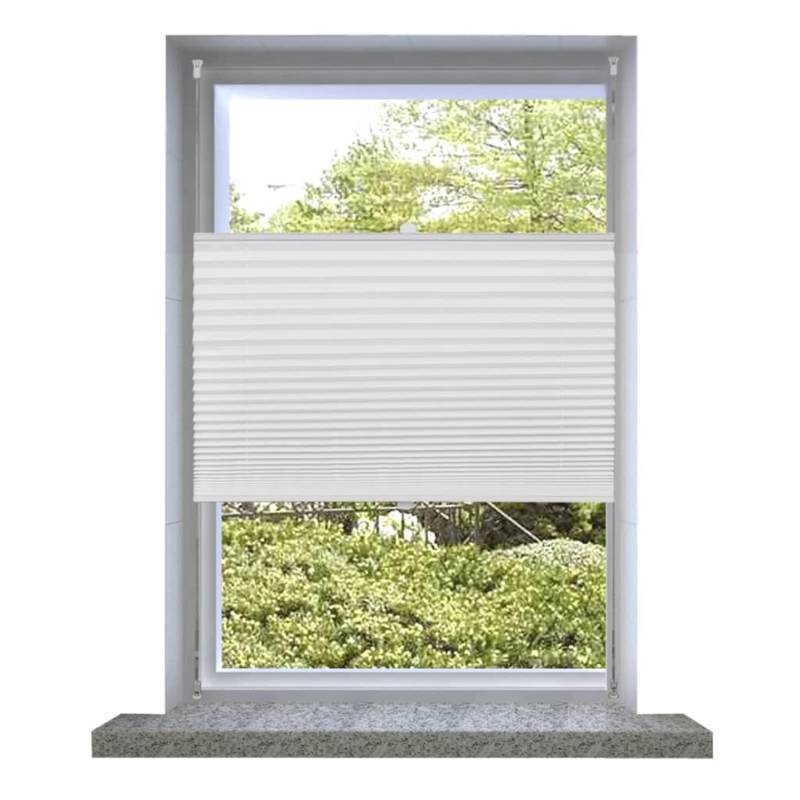 vidaXL Plissee Faltrollo Rollo Plisseerollo 100x150cm Weiß von VIDAXL
