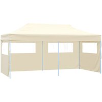 Pop-Up-Partyzelt Festzelt Faltbar Creme 3×6 m vidaXL von BONNEVIE