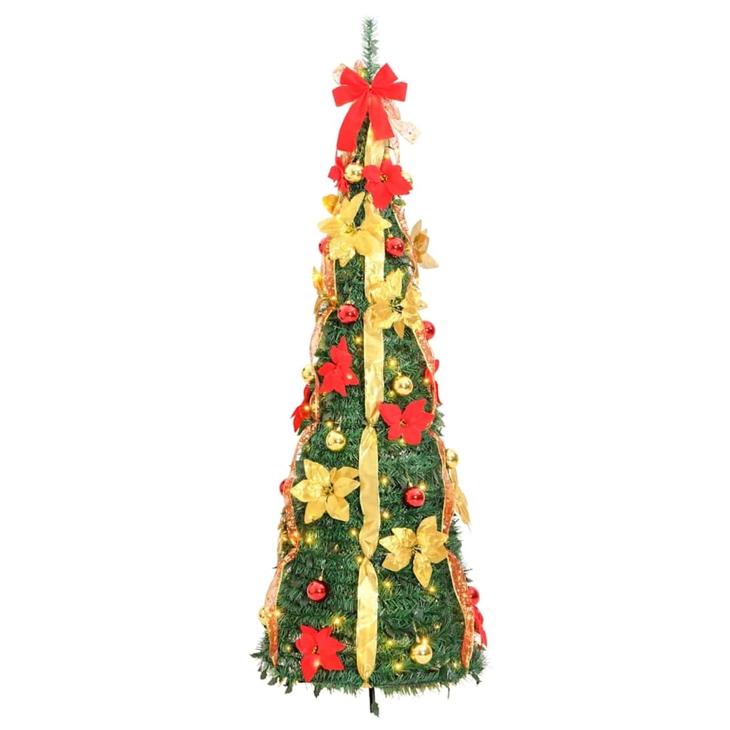 vidaXL Pop-Up-Weihnachtsbaum Künstlich 100 LEDs Grün 150 cm 357761 von VIDAXL