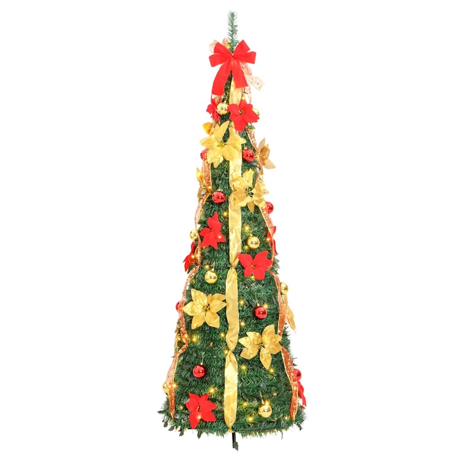 vidaXL Pop-Up-Weihnachtsbaum Künstlich 150 LEDs Grün 180 cm 357762 von VIDAXL
