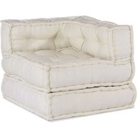 vidaXL Pouf Modular Creme 70x70x54 cm Stoff vidaXL Pouf Modular Creme 70x70x54 cm Stoff von VIDAXL