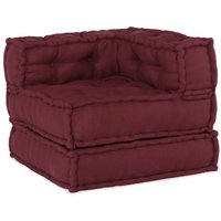 vidaXL Pouf Modular Kastanienbraun 70x70x54 cm Stoff von VIDAXL