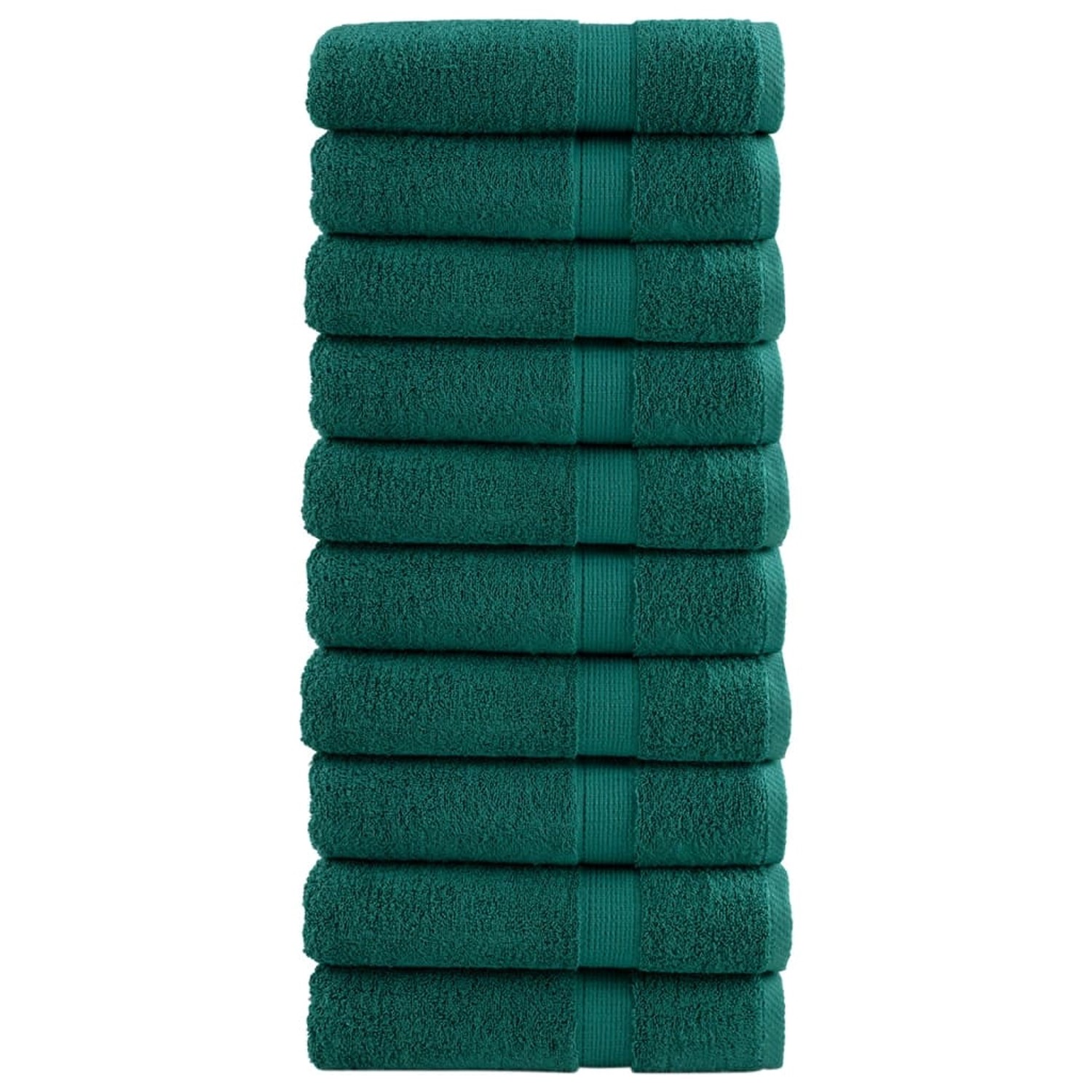 vidaXL Premium-Duschtücher 10 Stk Grün 70x140 600 g/m2 100% Baumwolle vidaXL Premium-Duschtücher 10 Stk Grün 70x140 600 g/m2 100% Baumwolle von VIDAXL
