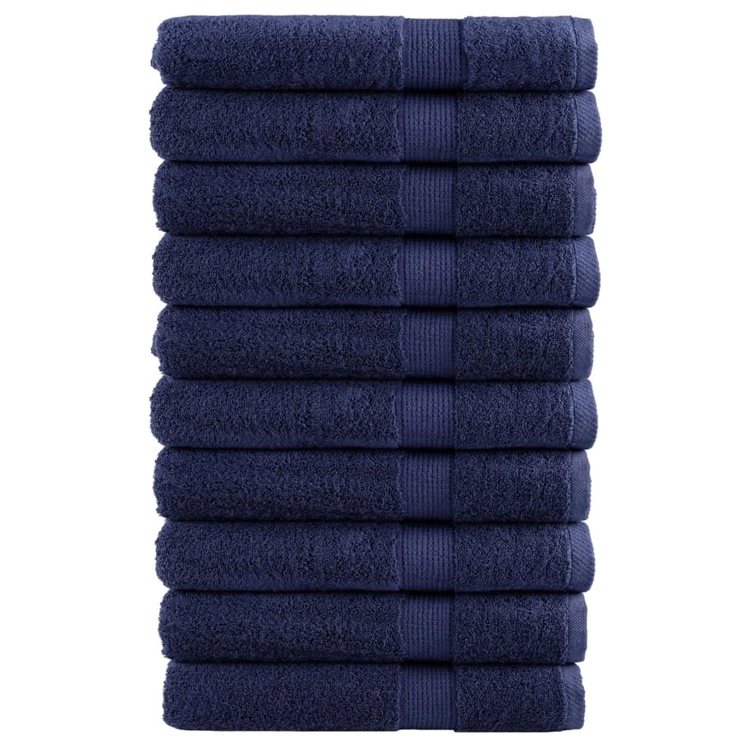 vidaXL Premium-Handtücher 10 Stk Marineblau 100x200 600 g/m2 Baumwolle vidaXL Premium-Handtücher 10 Stk Marineblau 100x200 600 g/m2 Baumwolle von VIDAXL