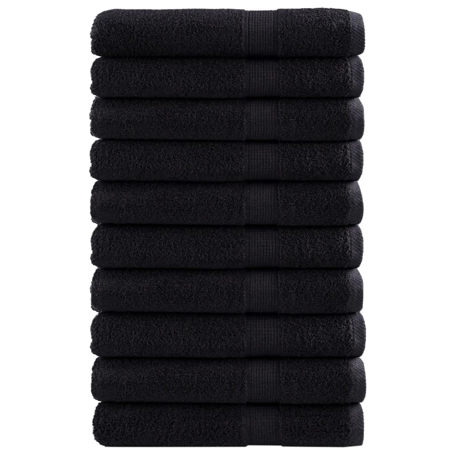 vidaXL Premium-Handtücher 2 Stk Schwarz 100x200 600g/m2 100% Baumwolle vidaXL Premium-Handtücher 2 Stk Schwarz 100x200 600g/m2 100% Baumwolle von VIDAXL