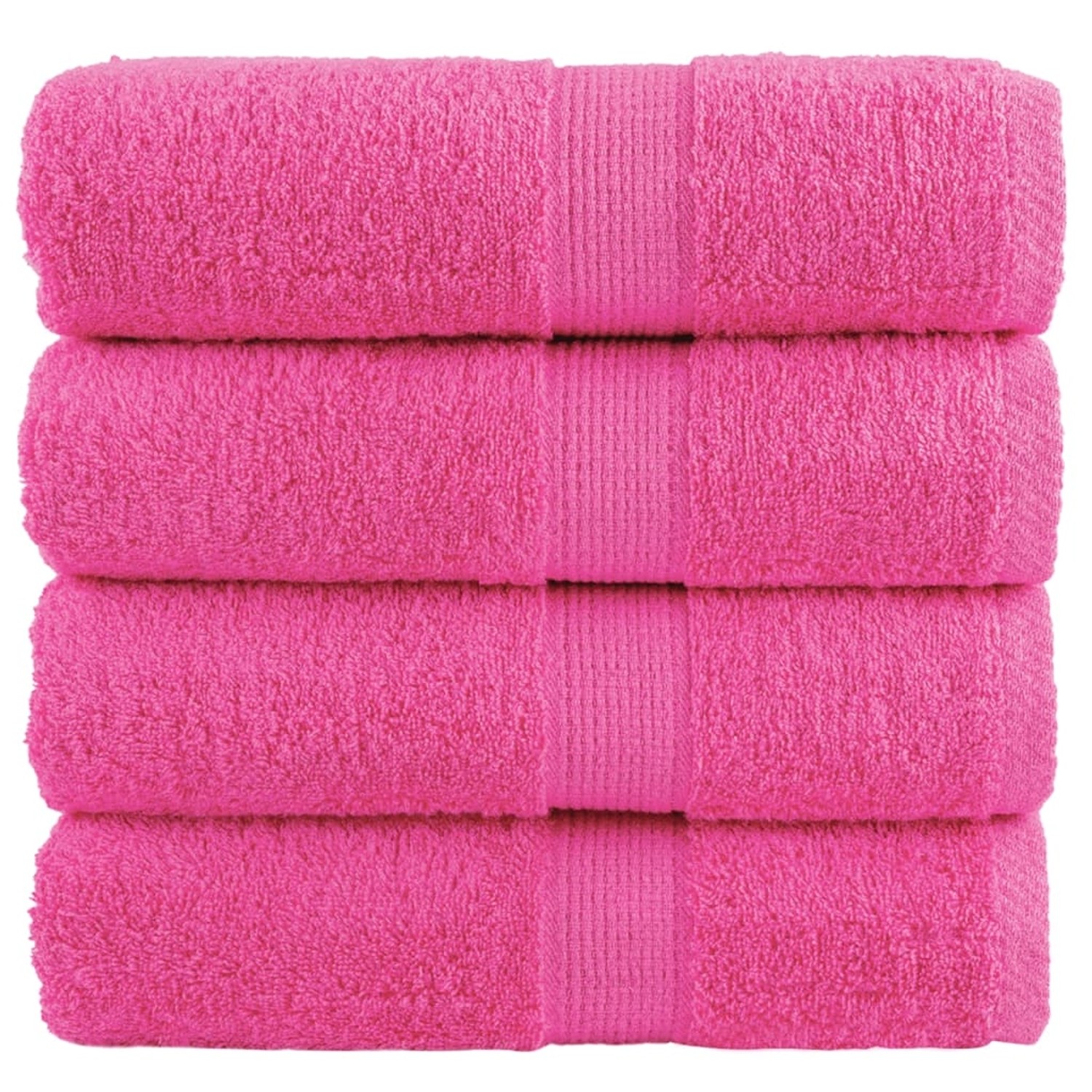 vidaXL Premium-Seiftücher 4 Stk Rosa 30x30 cm 600 g/m2 Baumwolle von VIDAXL