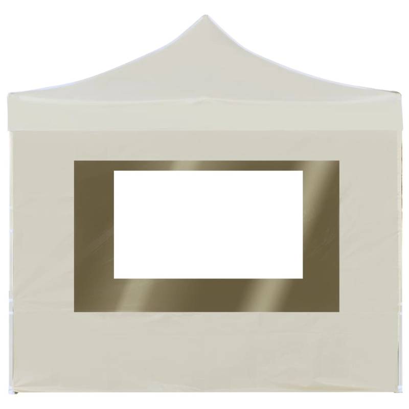 vidaXL Profi-Partyzelt Faltbar mit Wänden Aluminium 2x2m Creme von VIDAXL