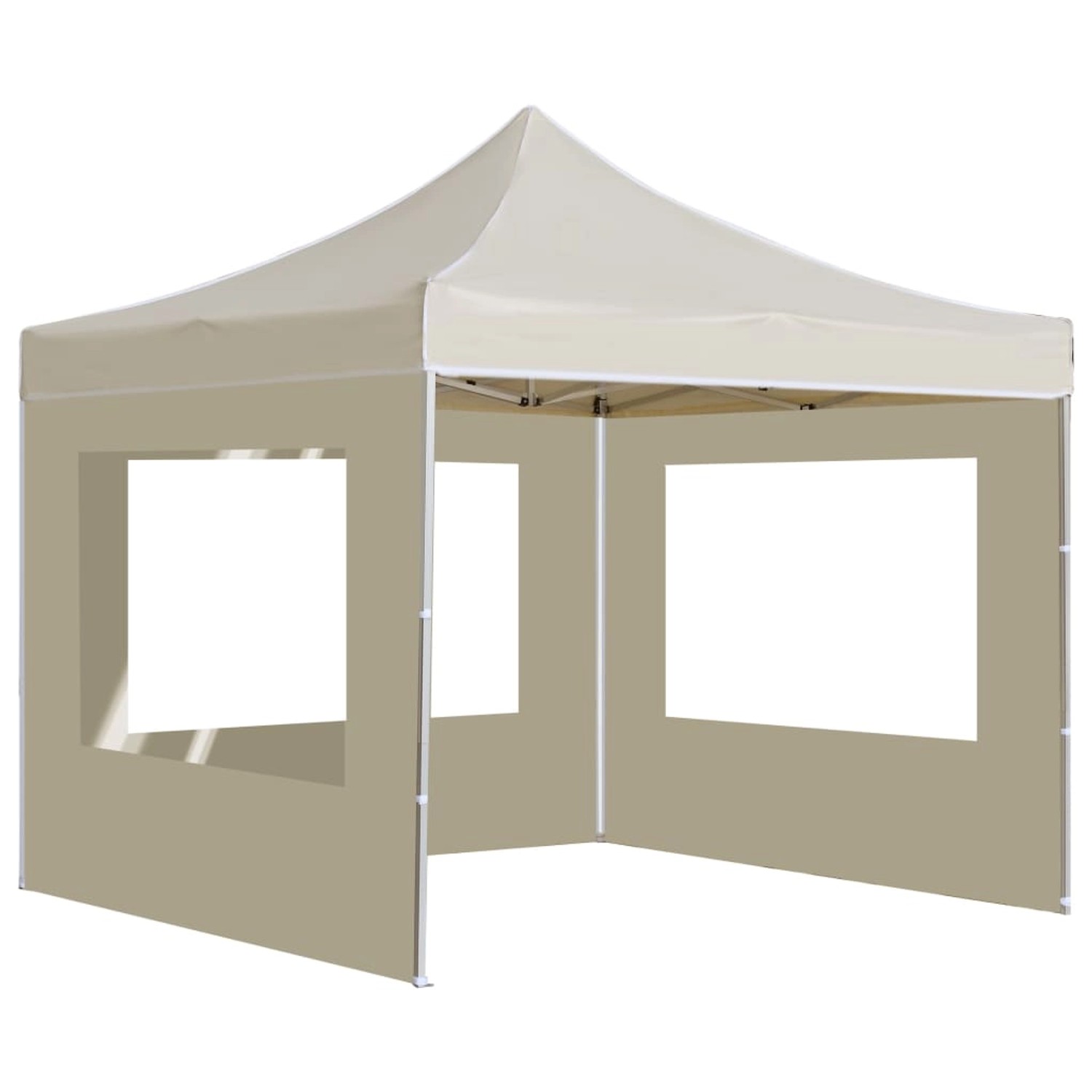 vidaXL Profi-Partyzelt Faltbar mit Wänden Aluminium 3x3 m Creme vidaXL Profi-Partyzelt Faltbar mit Wänden Aluminium 3x3 m Creme von VIDAXL