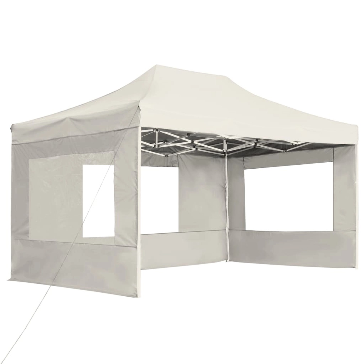vidaXL Profi-Partyzelt Faltbar mit Wänden Aluminium 4,5x3 m Creme vidaXL Profi-Partyzelt Faltbar mit Wänden Aluminium 4,5x3 m Creme von VIDAXL