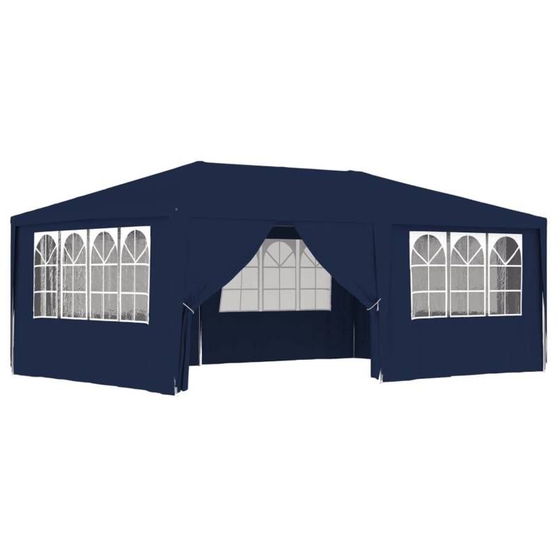vidaXL Profi-Partyzelt mit Seitenwänden 4x6 m Blau 90 g/m2 von VIDAXL