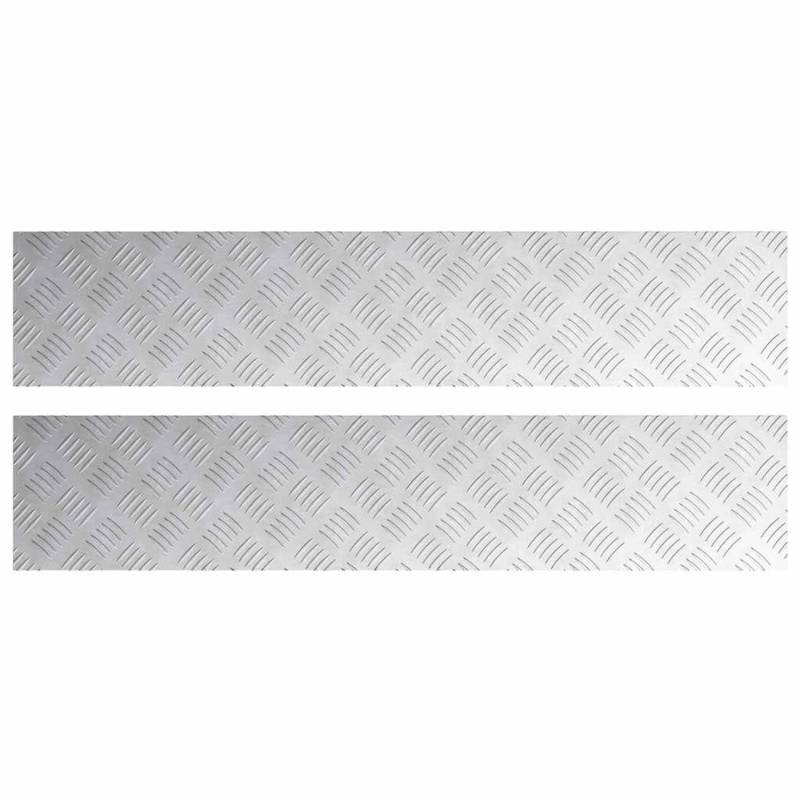 vidaXL Rautenscheiben 2 Stk Silber 100 x 20 cm Aluminium 4104267 vidaXL Rautenscheiben 2 Stk Silber 100 x 20 cm Aluminium 4104267 von VIDAXL