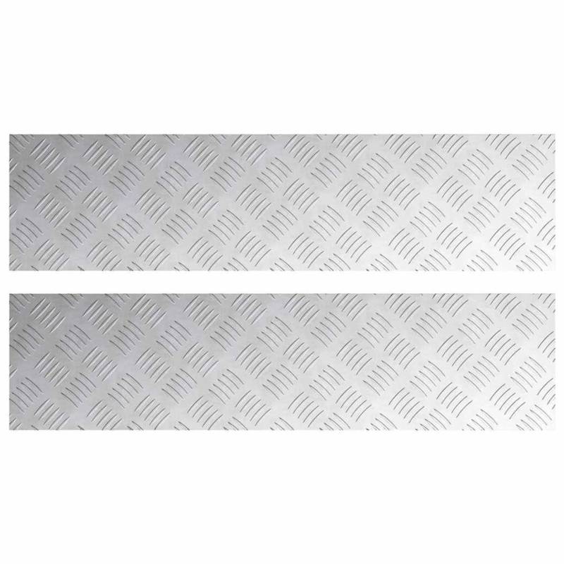 vidaXL Rautenscheiben 2 Stk Silber 100 x 25 cm Aluminium 4104281 vidaXL Rautenscheiben 2 Stk Silber 100 x 25 cm Aluminium 4104281 von VIDAXL
