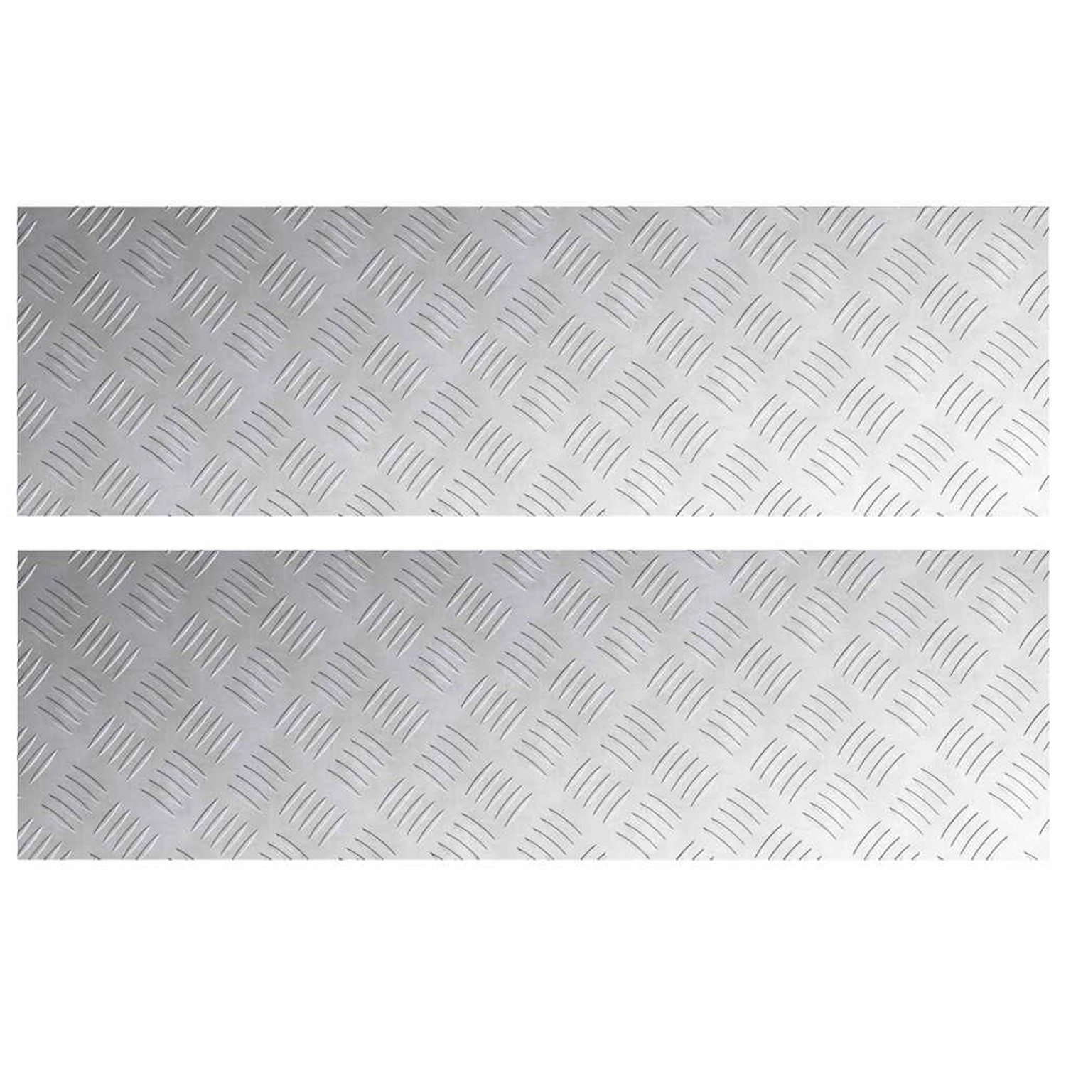 vidaXL Rautenscheiben 2 Stk Silber 100 x 30 cm Aluminium 4104311 vidaXL Rautenscheiben 2 Stk Silber 100 x 30 cm Aluminium 4104311 von VIDAXL