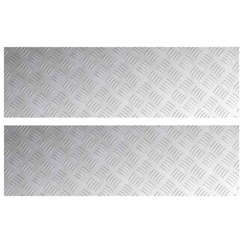 vidaXL Rautenscheiben 2 Stk Silber 100 x 30 cm Aluminium 4104311 vidaXL Rautenscheiben 2 Stk Silber 100 x 30 cm Aluminium 4104311 von VIDAXL