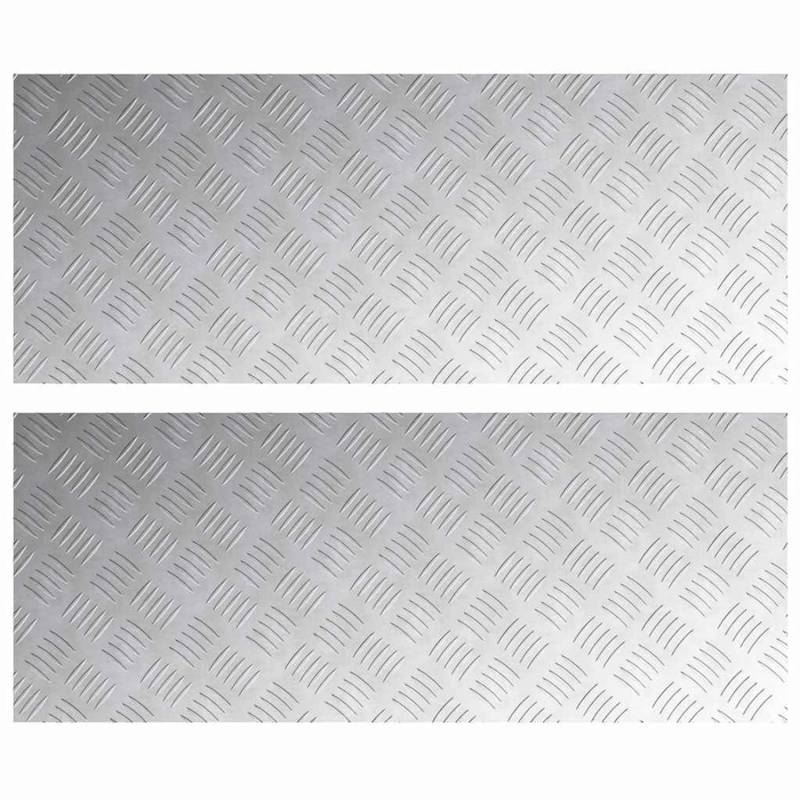 vidaXL Rautenscheiben 2 Stk Silber 100 x 40 cm Aluminium 4104339 vidaXL Rautenscheiben 2 Stk Silber 100 x 40 cm Aluminium 4104339 von VIDAXL