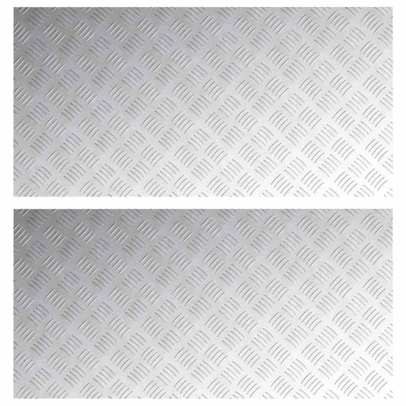 vidaXL Rautenscheiben 2 Stk Silber 100 x 50 cm Aluminium 4104365 vidaXL Rautenscheiben 2 Stk Silber 100 x 50 cm Aluminium 4104365 von VIDAXL