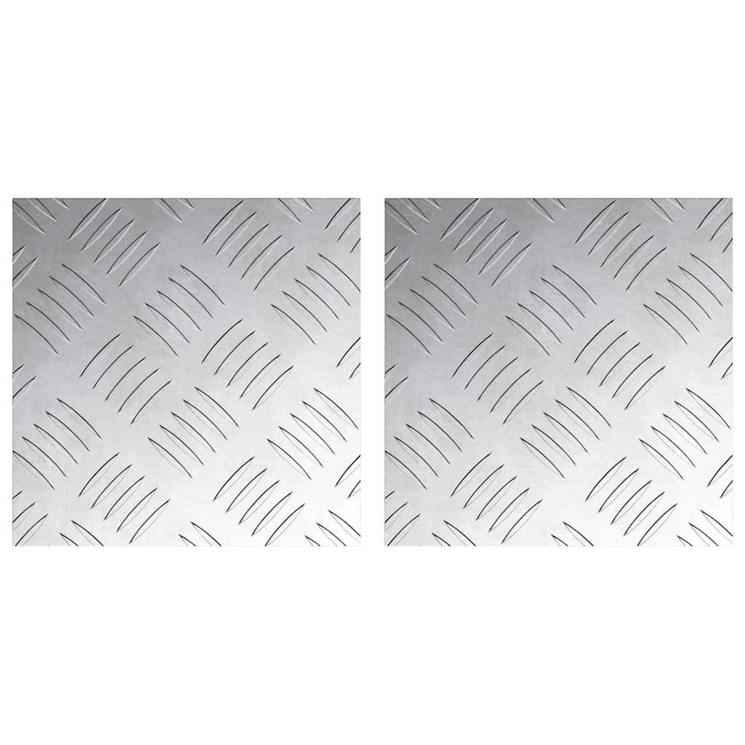 vidaXL Rautenscheiben 2 Stk Silber 20 x 20 cm Aluminium 4104235 vidaXL Rautenscheiben 2 Stk Silber 20 x 20 cm Aluminium 4104235 von VIDAXL
