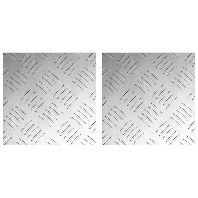 vidaXL Rautenscheiben 2 Stk Silber 20 x 20 cm Aluminium 4104235 vidaXL Rautenscheiben 2 Stk Silber 20 x 20 cm Aluminium 4104235 von VIDAXL
