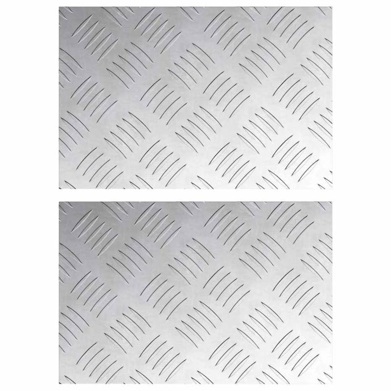 vidaXL Rautenscheiben 2 Stk Silber 30 x 20 cm Aluminium 4104241 vidaXL Rautenscheiben 2 Stk Silber 30 x 20 cm Aluminium 4104241 von VIDAXL