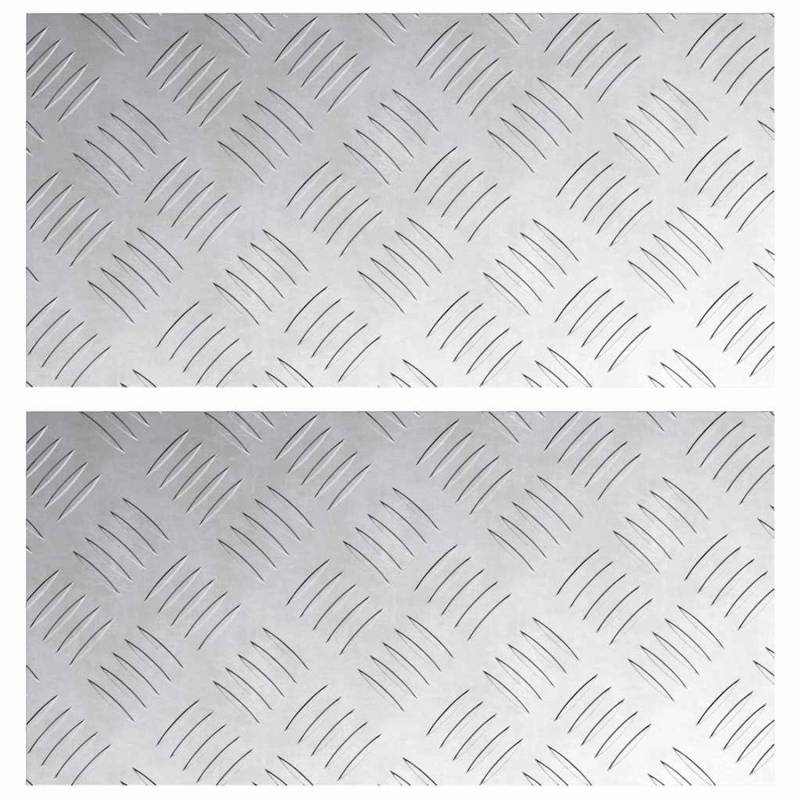vidaXL Rautenscheiben 2 Stk Silber 40 x 20 cm Aluminium 4104245 vidaXL Rautenscheiben 2 Stk Silber 40 x 20 cm Aluminium 4104245 von VIDAXL