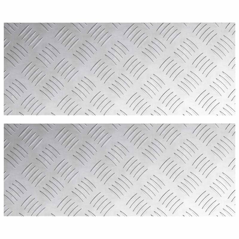 vidaXL Rautenscheiben 2 Stk Silber 50 x 20 cm Aluminium 4104249 vidaXL Rautenscheiben 2 Stk Silber 50 x 20 cm Aluminium 4104249 von VIDAXL