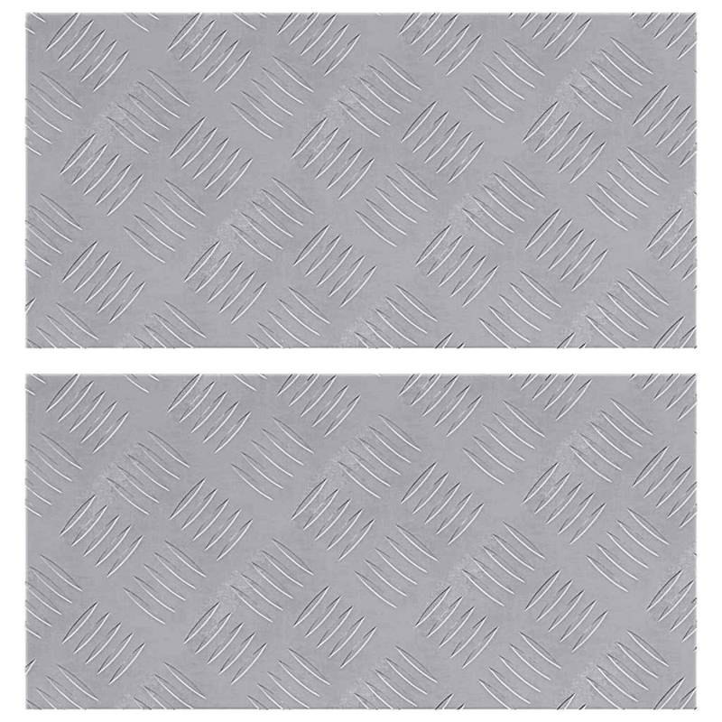 vidaXL Rautenscheiben 2 Stk Silber 50 x 25 cm Aluminium 4104271 vidaXL Rautenscheiben 2 Stk Silber 50 x 25 cm Aluminium 4104271 von VIDAXL
