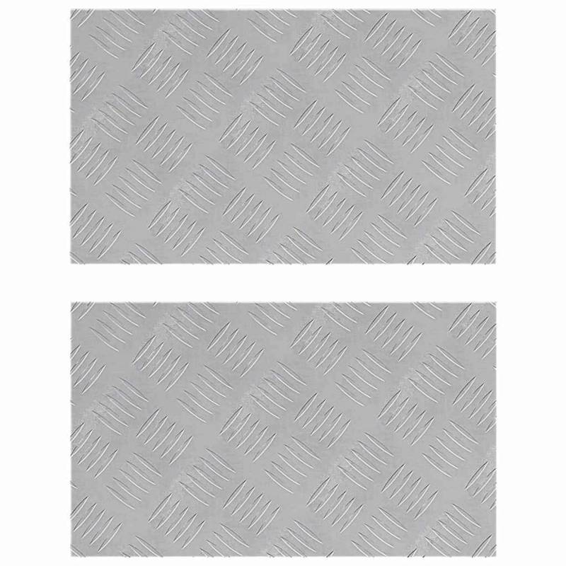 vidaXL Rautenscheiben 2 Stk Silber 50 x 30 cm Aluminium 4104291 vidaXL Rautenscheiben 2 Stk Silber 50 x 30 cm Aluminium 4104291 von VIDAXL