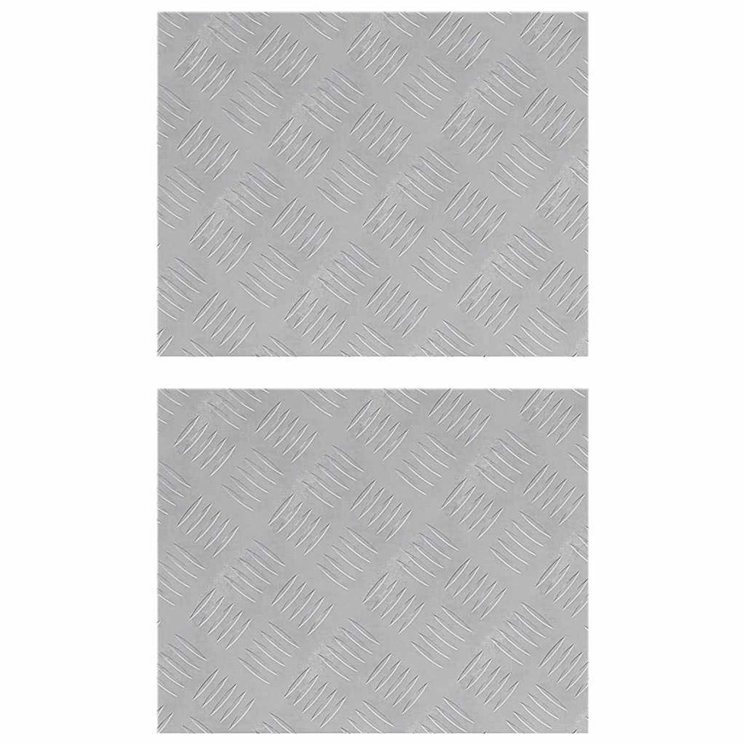 vidaXL Rautenscheiben 2 Stk Silber 50 x 40 cm Aluminium 4104319 vidaXL Rautenscheiben 2 Stk Silber 50 x 40 cm Aluminium 4104319 von VIDAXL