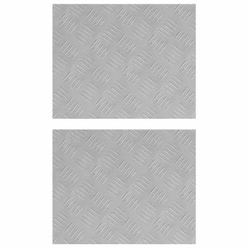 vidaXL Rautenscheiben 2 Stk Silber 50 x 40 cm Aluminium 4104319 vidaXL Rautenscheiben 2 Stk Silber 50 x 40 cm Aluminium 4104319 von VIDAXL