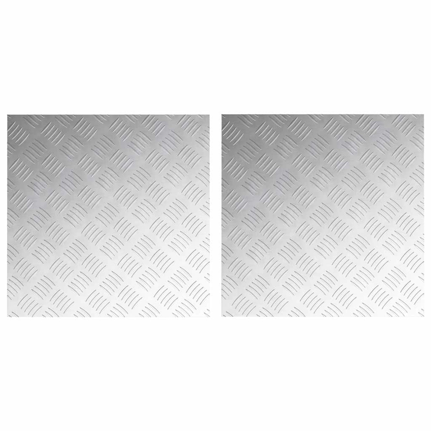 vidaXL Rautenscheiben 2 Stk Silber 50 x 50 cm Aluminium 4104343 vidaXL Rautenscheiben 2 Stk Silber 50 x 50 cm Aluminium 4104343 von VIDAXL