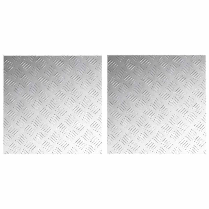 vidaXL Rautenscheiben 2 Stk Silber 50 x 50 cm Aluminium 4104345 vidaXL Rautenscheiben 2 Stk Silber 50 x 50 cm Aluminium 4104345 von VIDAXL